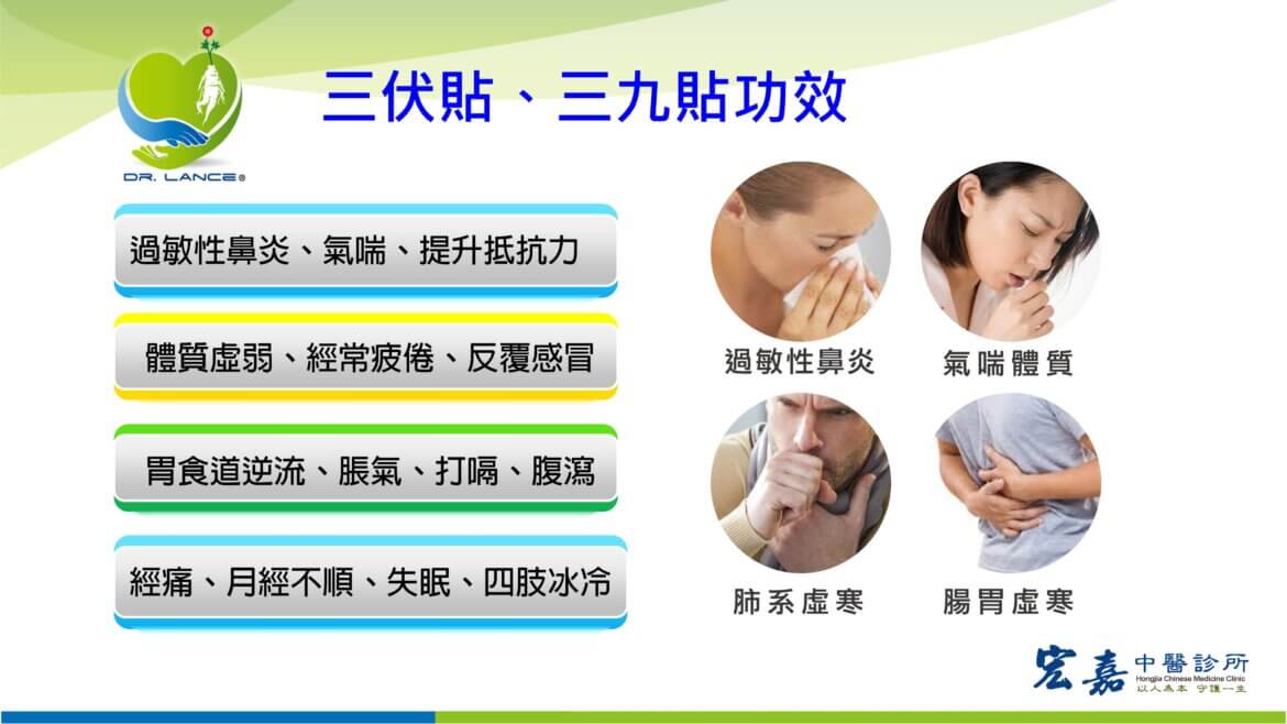 三伏貼三九貼體質調理